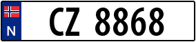 Trailer License Plate